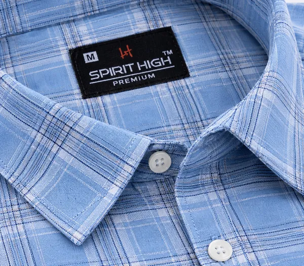 Blue_Checked_Casual_Shirt_For_Men