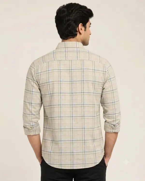 Beige_Checked_Casual_Shirt_For_Men