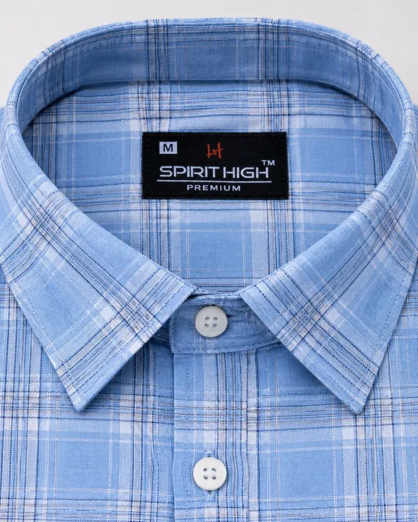 Blue_Regular_Fit_Checkered_Shirt_For_Men