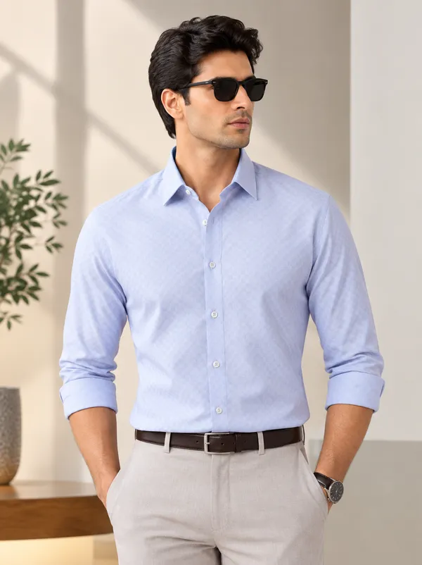 Light_Blue_Regular_Fit_Shirt_For_Men