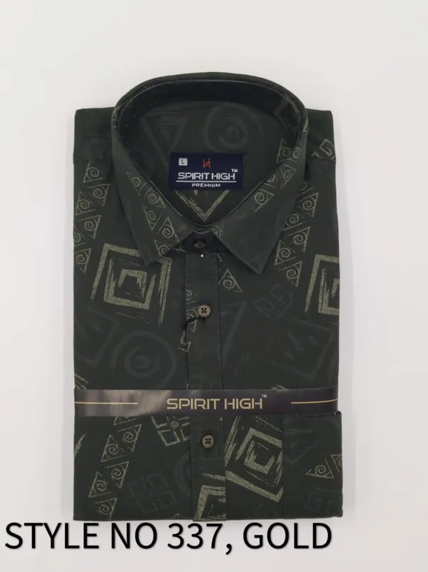 Green_Cotton_Blend_Formal_Shirt_For_Men