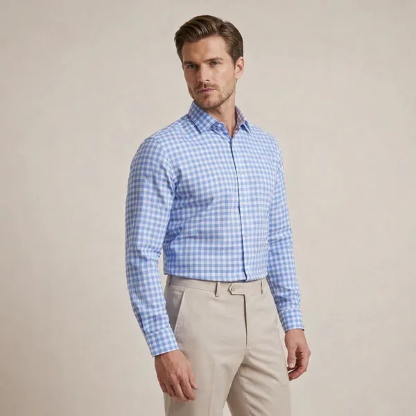 Blue_Cotton_Blend_Formal_Shirt_For_Men