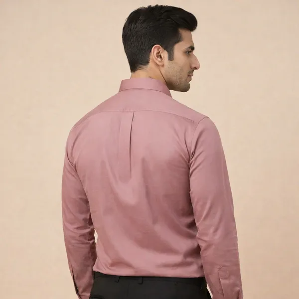 Dusty_Pink_Cotton_Lycra_Formal_Shirt_For_Men