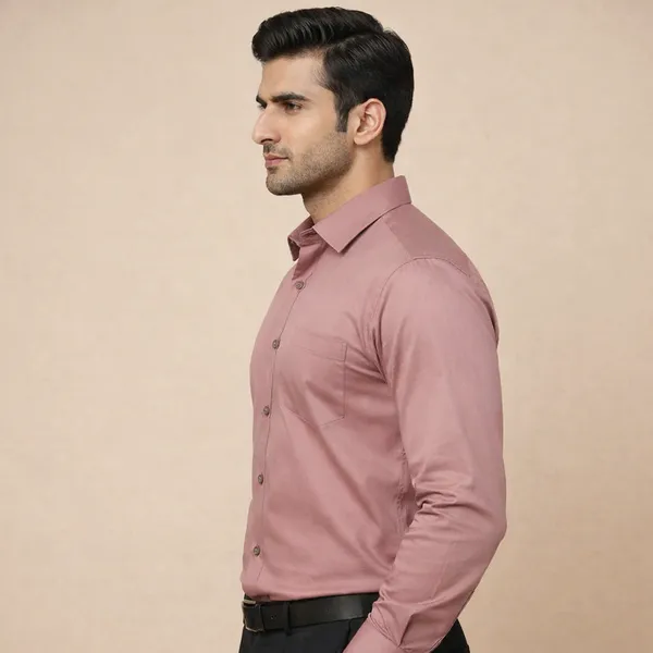 Dusty_Pink_Cotton_Lycra_Formal_Shirt_For_Men