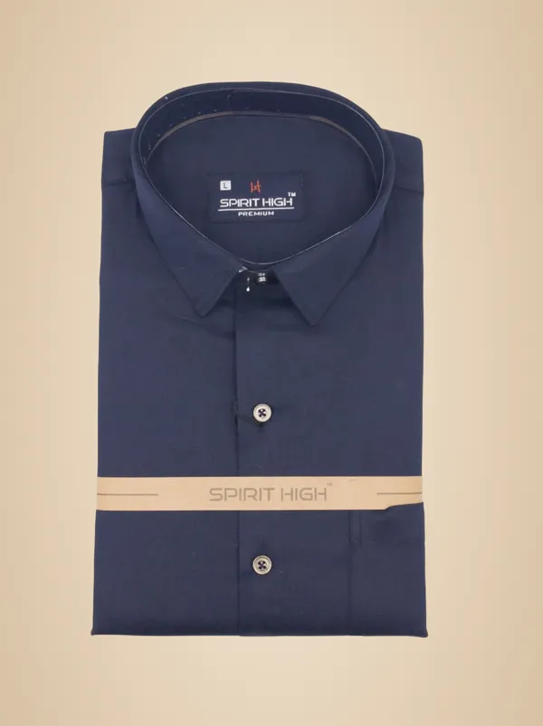 Navy_Blue_Cotton_Blend_Formal_Shirt_For_Men