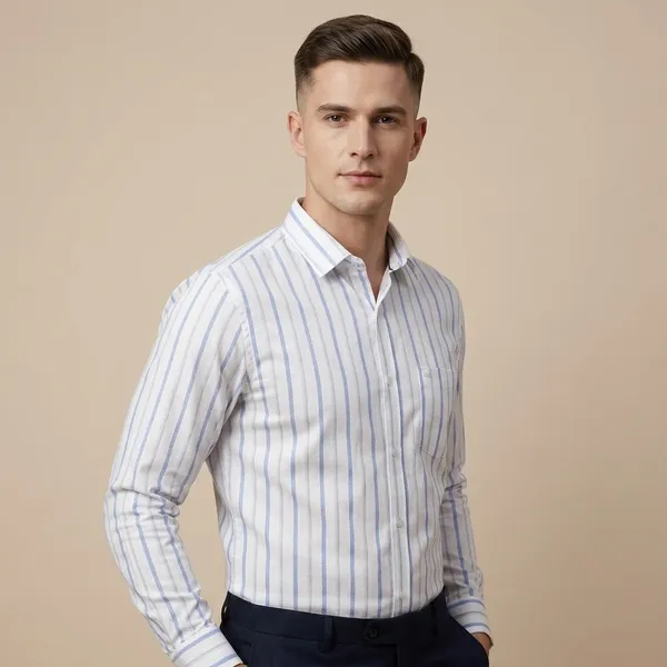 White_100%_Cotton_Formal_Shirt_For_Men