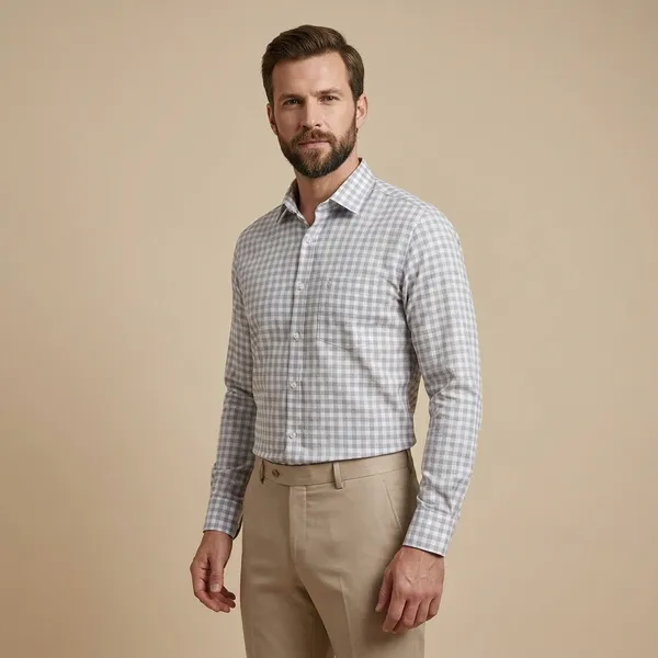 Grey_Cotton_Blend_Formal_Shirt_For_Men