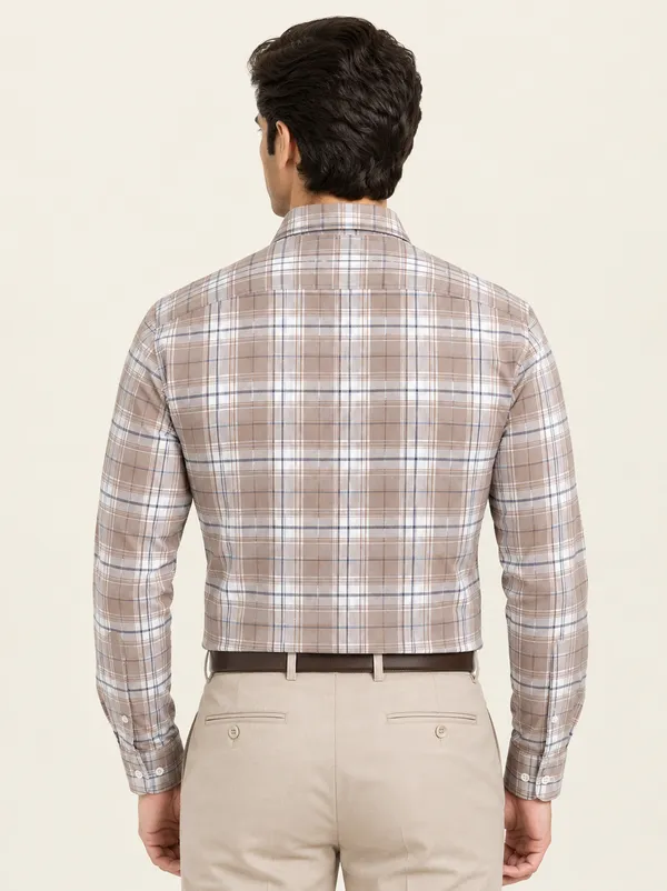 Beige_Checkered_Full_Sleeve_Shirt_For_Men