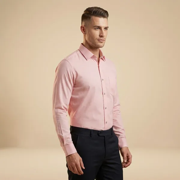 Light_Peach_Cotton_Blend_Formal_Shirt_For_Men