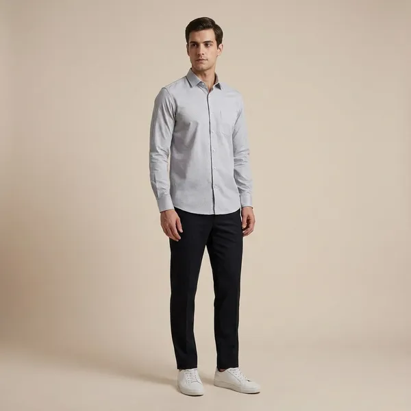 Grey_Cotton_Blend_Formal_Shirt_For_Men