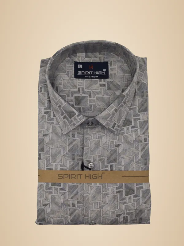 Grey_Cotton_Lycra_Formal_Shirt_For_Men