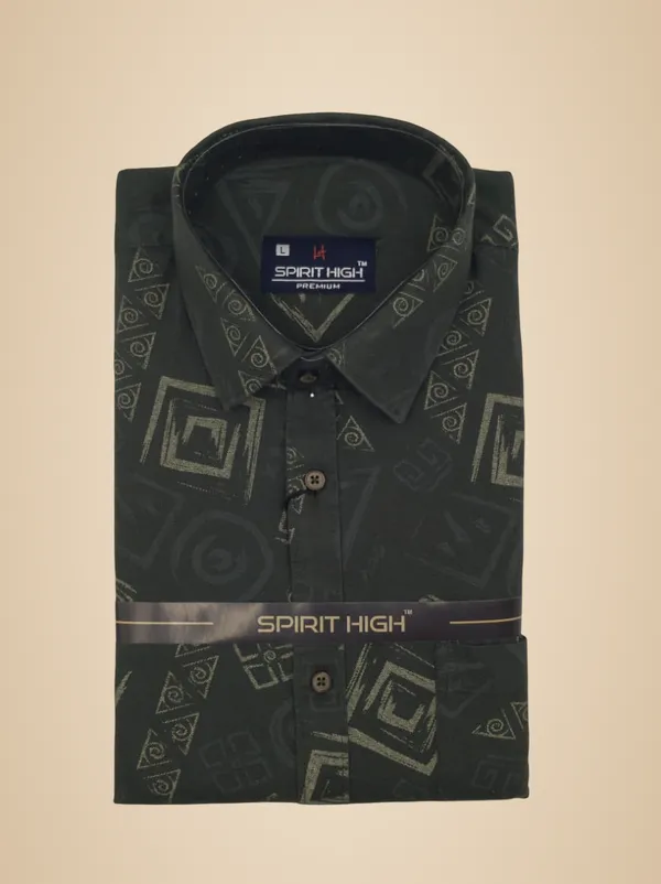 Green_Cotton_Blend_Formal_Shirt_For_Men