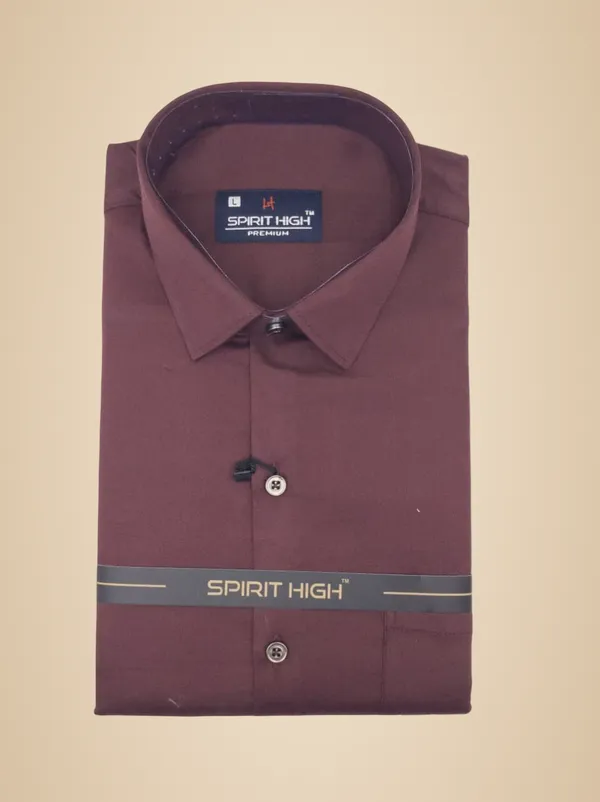 Burgundy_100%_Cotton_Formal_Shirt_For_Men