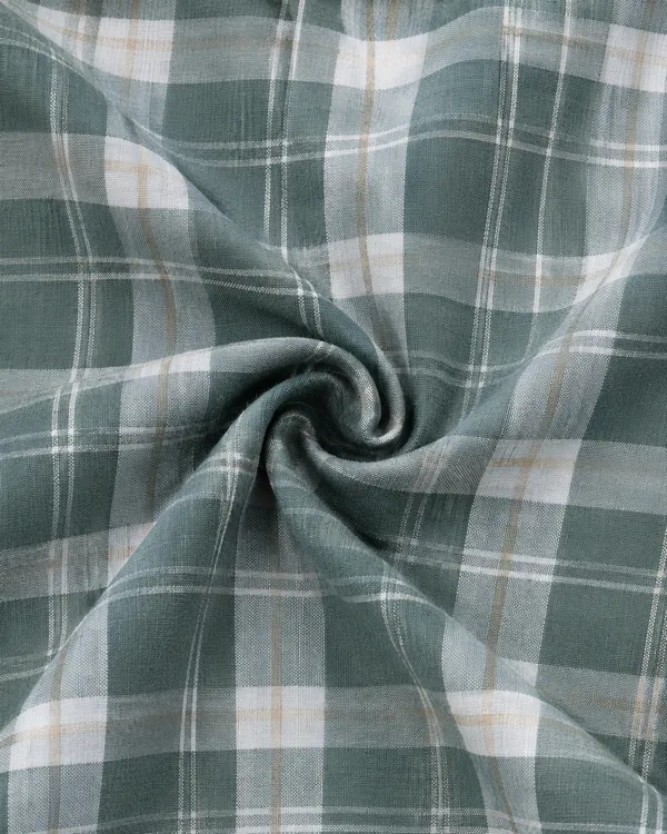 Green_Checkered_Casual_Shirt_For_Men