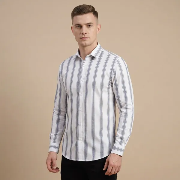 White_Cotton_Blend_Formal_Shirt_For_Men