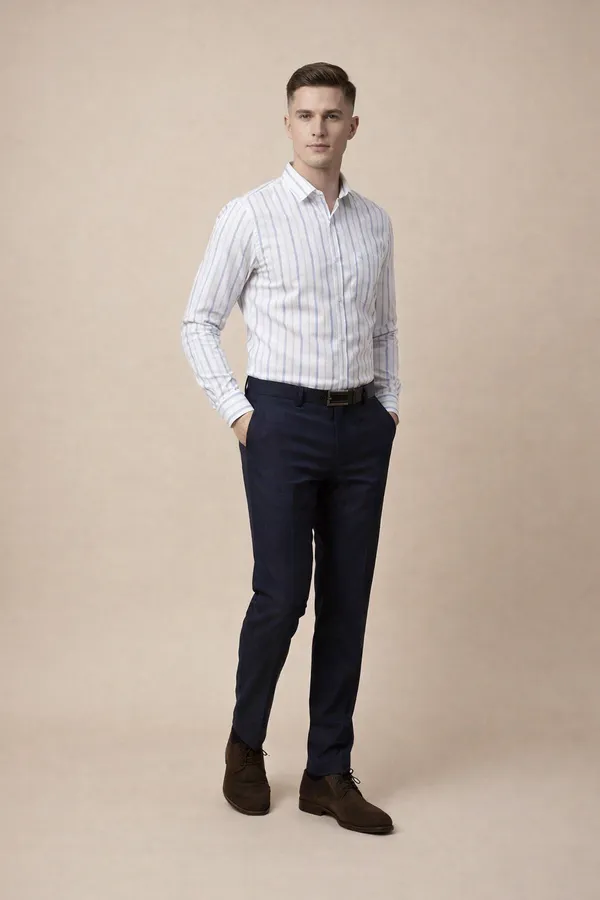 White_100%_Cotton_Formal_Shirt_For_Men
