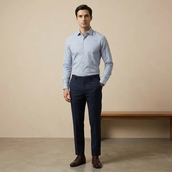 Sky_Blue_Cotton_Blend_Formal_Shirt_For_Men