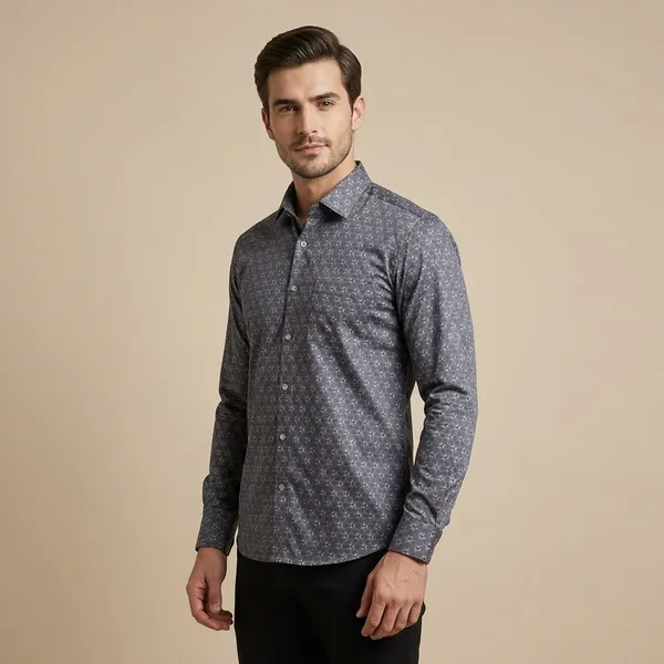 Grey_Pure_Satin_Cotton_Formal_Shirt_For_Men
