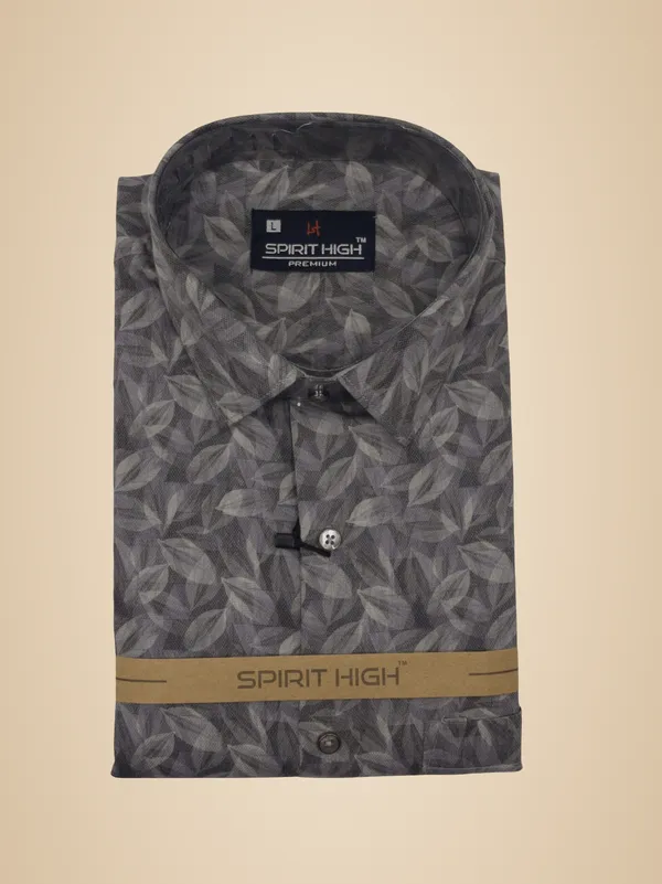 Grey_Cotton_Blend_Formal_Shirt_For_Men