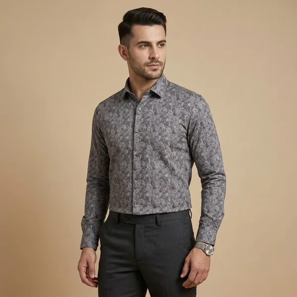 Grey_Cotton_Blend_Formal_Shirt_For_Men
