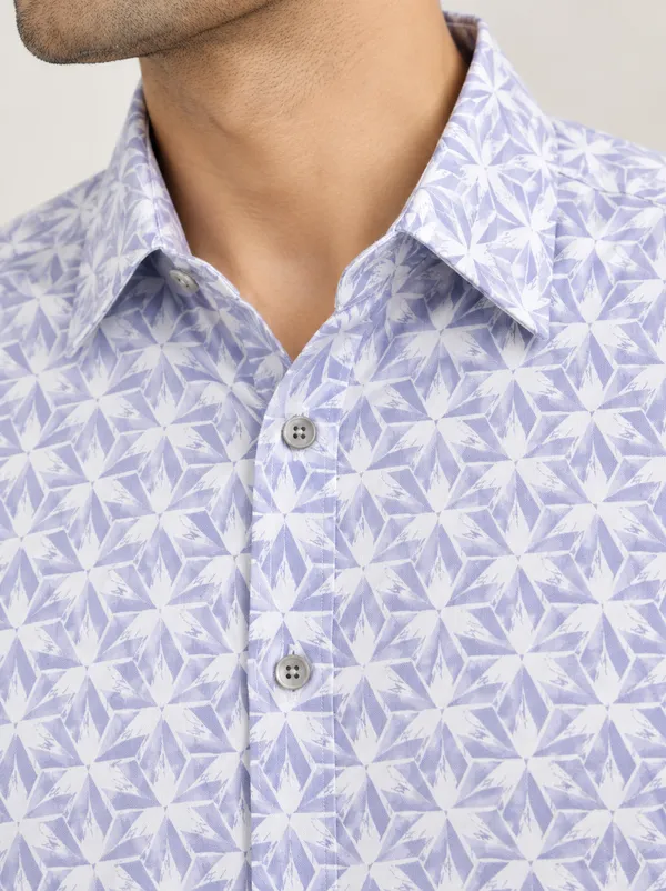 Lavender_Geometric_Print_Regular_Fit_Shirt_For_Men
