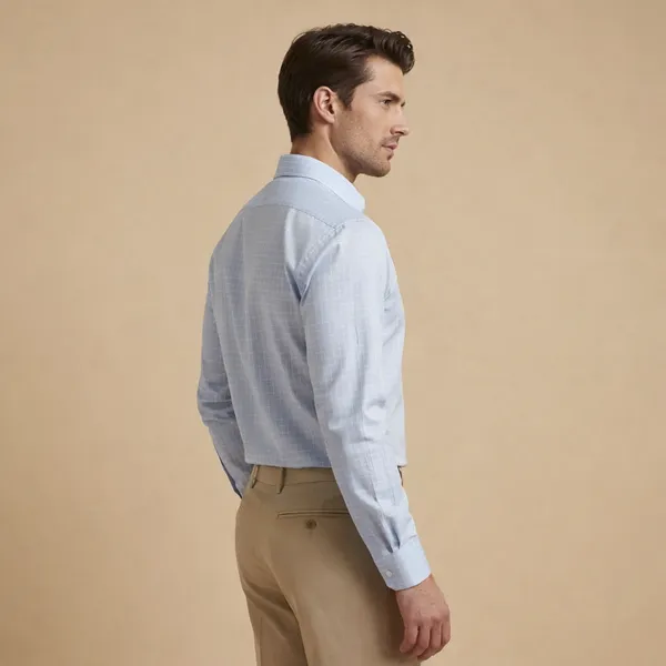 Light_Blue_Cotton_Blend_Formal_Shirt_For_Men