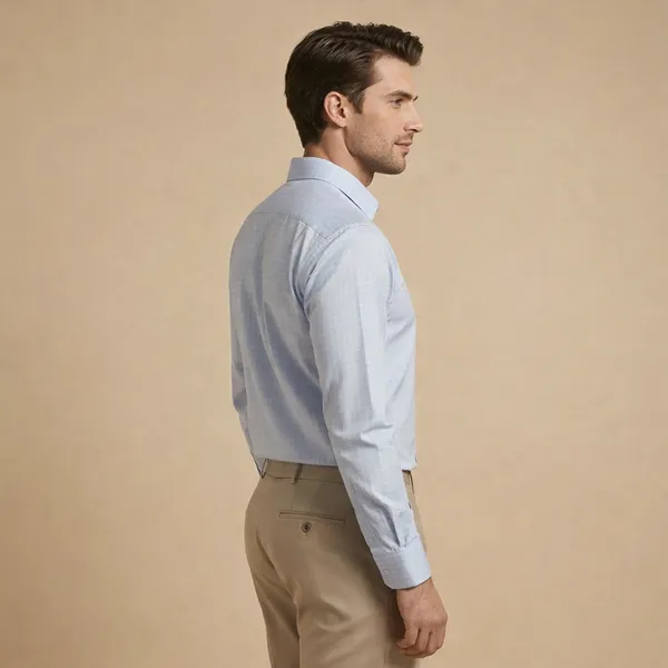 Light_Blue_Cotton_Blend_Formal_Shirt_For_Men