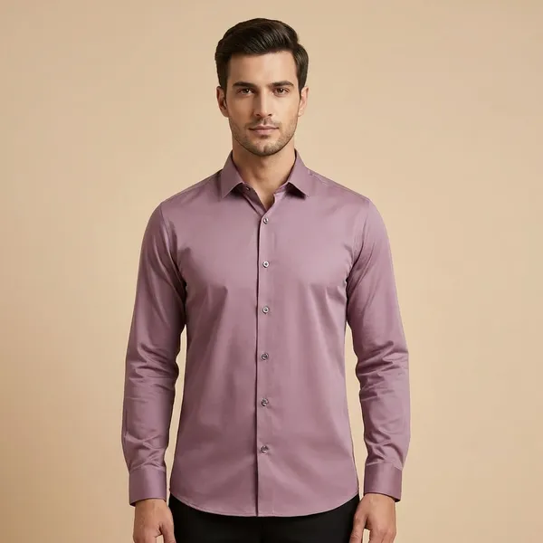 Mauve_Cotton_Lycra_Formal_Shirt_For_Men