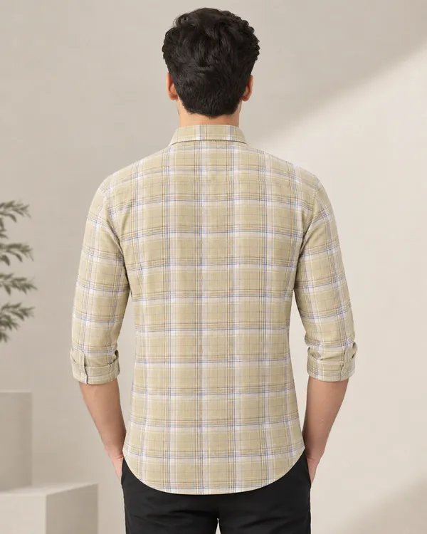 Beige_Check_Full_Sleeve_Shirt_For_Men