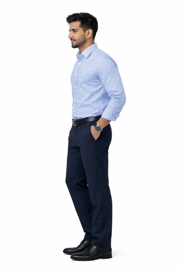 Blue_Cotton_Lycra_Formal_Shirt_For_Men