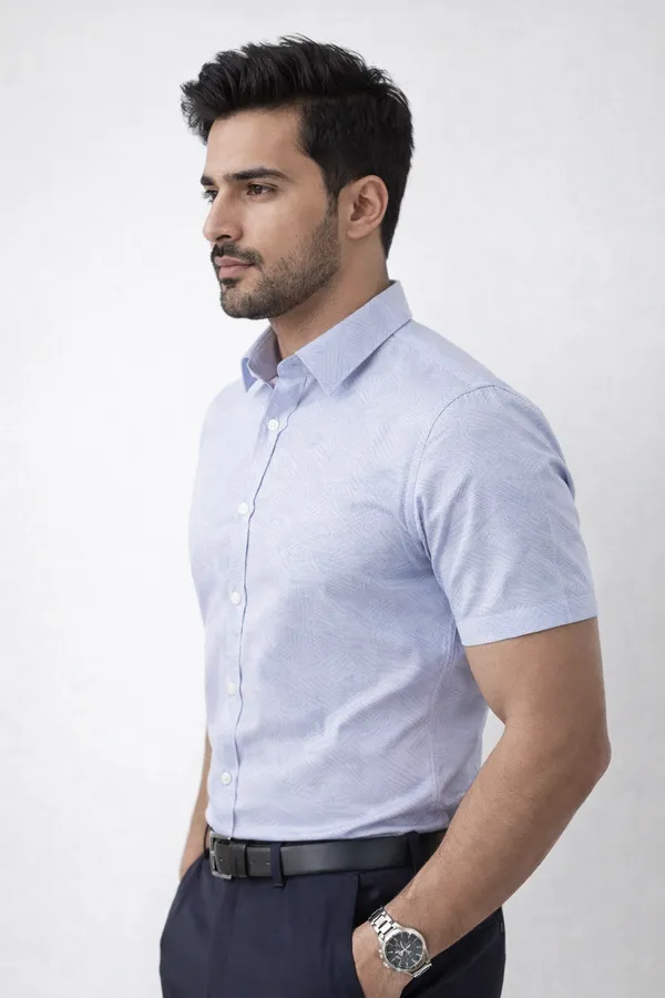 Blue_Cotton_Lycra_Formal_Shirt_For_Men