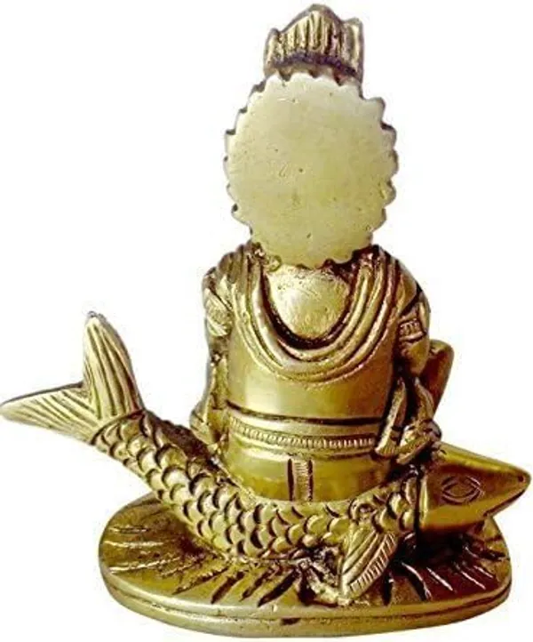 Sjl_Jhule_Lal_Showpiece_Idol_Sindhi_Cultural_Blessings_Statue_Sindhi_Hindu_God_Home_Office_Decor_Decorative_Showpiece_9_Cm_Brass_Gold