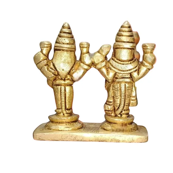 Sjl_Antique_Design_Lakshmi_Narayan_Pair_Vishnu_With_Laxmi_Idol_Murti_Statue_Sculpture_Decor_Decorative_Showpiece_11_Cm_Brass_Gold