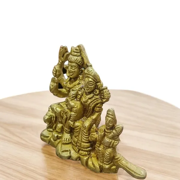 Sjl_Brass_Made_Hand_Crafted_Shiv_Parivaar_Idol_Murti_For_Home_And_Office_Decorative_Showpiece_7_Cm_Brass_Gold