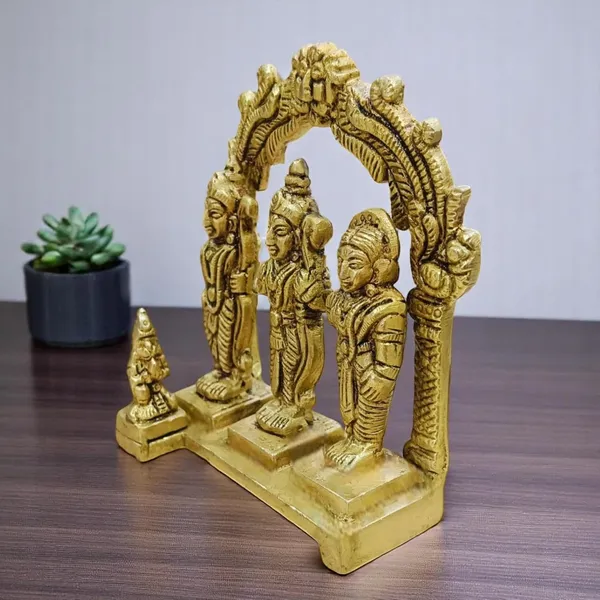 Shri_Ram_Darbar_With_Hanuman_Ji_Statue_Decorative_Showpiece_11.43_Cm_Brass_Gold