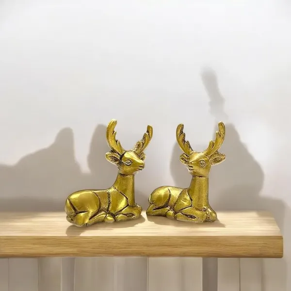 Sjl_Deer_Hiran_Pair_Of_2_Ethnic_Design_Pair_Of_Handcrafted_Reindeer_Sculptures_For_Elegant_Figure_Ideal_For_Gifting_Home_Decor_Statue_Decorative_Showpiece_8_Cm
