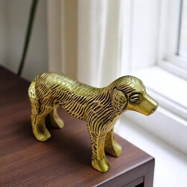 Brass_Metal_Dog_Statue_Animal_Figurine_Showpiece_Home_Decoration_Decorative_Showpiece_8_Cm_Brass_Gold