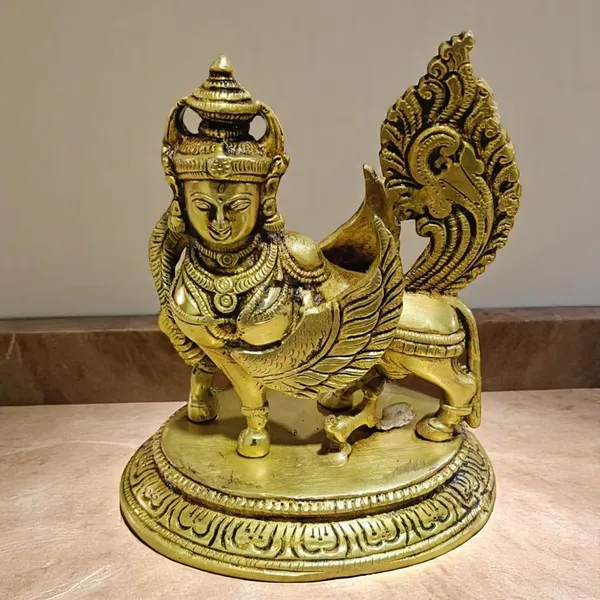 Kamdhenu_Cow_Idol_Handcrafted_Statue_For_Good_Luck_Spiritual_Vastu_Home_Decorative_Showpiece_16_Cm_Brass_Gold