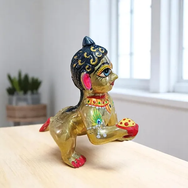 Krishna_Statue_Murti_Idol_Sculpture_Makhan_Chor_Ladoo_Gopal_Baby_Decorative_Showpiece_11.5_Cm_Brass_Gold