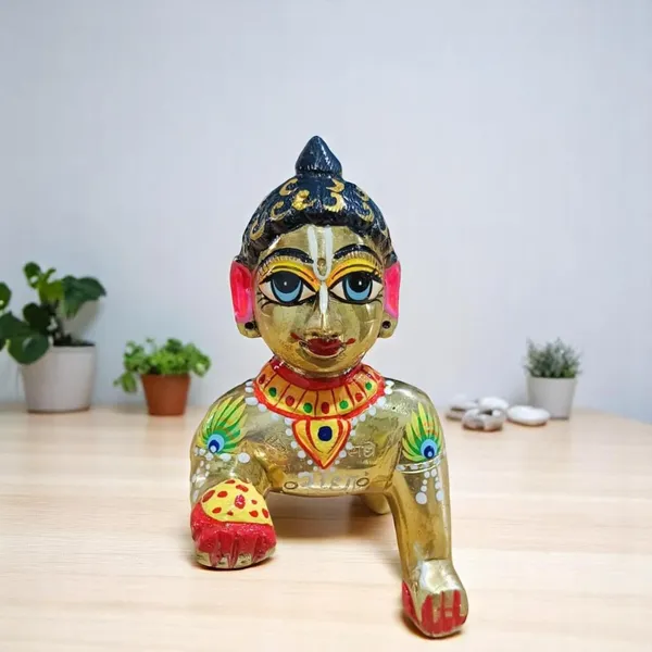 Krishna_Statue_Murti_Idol_Sculpture_Makhan_Chor_Ladoo_Gopal_Baby_Decorative_Showpiece_11.5_Cm_Brass_Gold