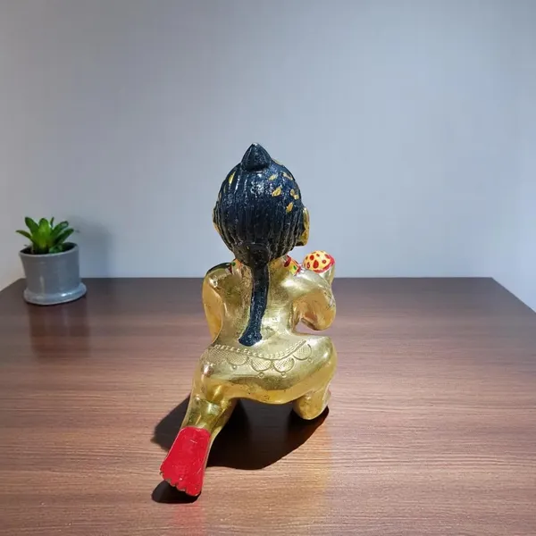Krishna_Statue_Murti_Idol_Sculpture_Makhan_Chor_Ladoo_Gopal_Baby_Decorative_Showpiece_11.5_Cm_Brass_Gold