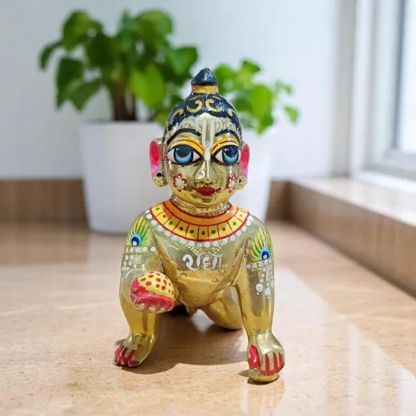 Krishna_Statue_Murti_Idol_Sculpture,_Makhan_Chor_Ladoo_Gopal_Baby_Decorative_Showpiece_-_14_Cm