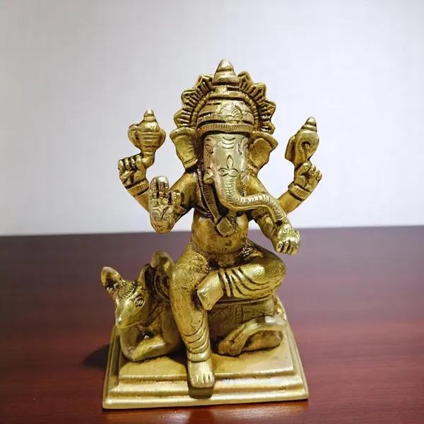 Ganesh_Idol_Statue_Divine_For_Home_Office_Vastu_Temple_Gift_Decor_Decorative_Showpiece_13_Cm_Brass_Gold