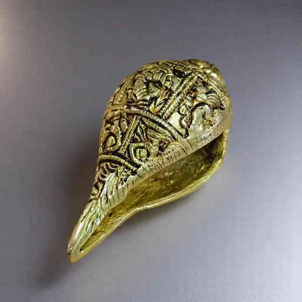 Shankh_Carving_Ganesh_For_Pooja_Decor_Conch_Decorative_Showpiece_6_Cm_Bronze_Gold