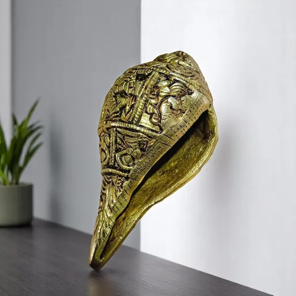 Shankh_Carving_Ganesh_For_Pooja_Decor_Conch_Decorative_Showpiece_6_Cm_Bronze_Gold