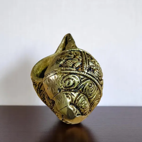 Shankh_Carving_Ganesh_For_Pooja_Decor_Conch_Decorative_Showpiece_6_Cm_Bronze_Gold