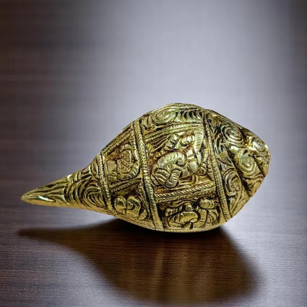 Shankh_Carving_Ganesh_For_Pooja_Decor_Conch_Decorative_Showpiece_6_Cm_Bronze_Gold