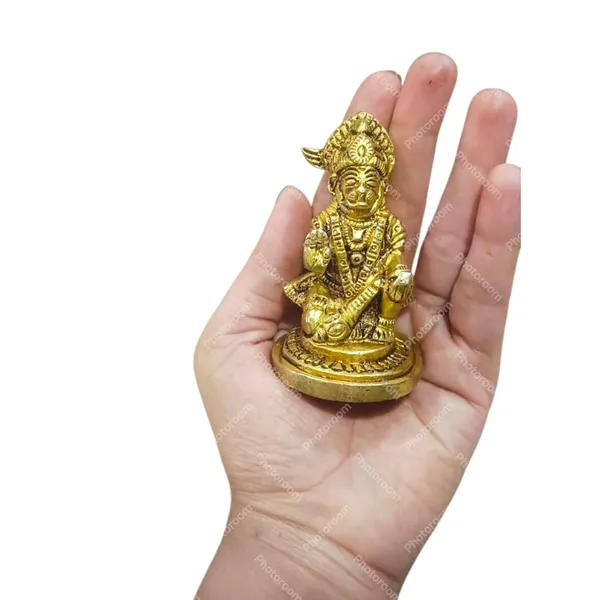 Lord_Hanuman_Ji_Murti_Statue_Handcrafted_Showpiece_For_Pooja_Gift_Living_Room_Decorative_Showpiece_9_Cm_Brass_Gold