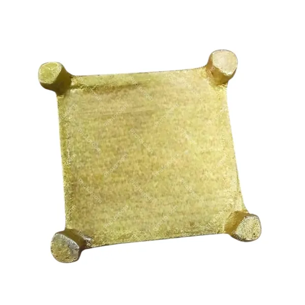 Sjl_Antique_Design_Pooja_Chowki_Bajot_For_Pooja_God_Idols_Square_Shape_Four_Leg_Flower_Design_Stand_Brass_All_Purpose_Chowki_Gold_Pack_Of_1