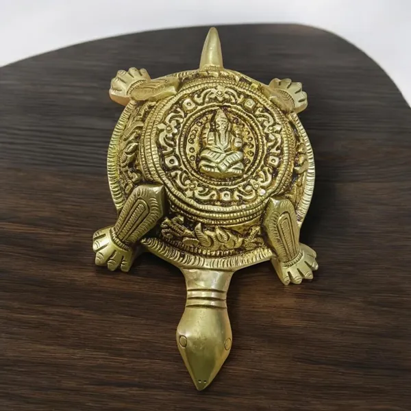 Turtle_Tortoise_For_Vastu_Handcrafted_Fengshui_Kachua_Statue_For_Good_Luck_Decorative_Showpiece_5_Cm_Brass_Gold